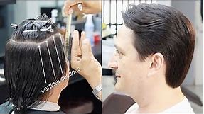 The Best TUTORIAL Classic Medium Men's Haircut With Scissors | by Farley Santiago