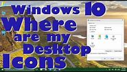 Windows 10 - Where is My Computer and My Documents Desktop Icons