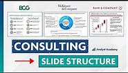Consulting Slide Structure: How McKinsey, Bain, and BCG create slides