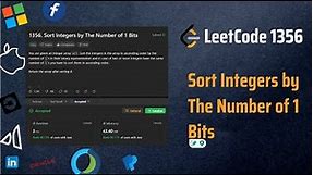 ✅ Sort Integers by The Number of 1 Bits ✅ Easiest Possible Approach - Explained - Bit Manipulation