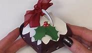 Christmas Pudding made from the Stampin' Up! UK Curvy Keepsake Box Die