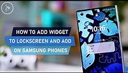 How to Add Widgets to Lockscreen and AOD on Samsung Phones - Good Lock (LockStar)