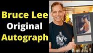 Bruce Lee original autograph | Enter the Dragon Photo Gallery!