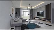 Sketchup interior design #45 How to make a living room and enscape render