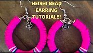 HEISHI BEAD EARRING TUTORIAL!!! | HEISHI BEAD HOOP EARRINGS | HOOP EARRING TUTORIAL