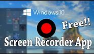 Free Best Screen Recorder App for Windows 10