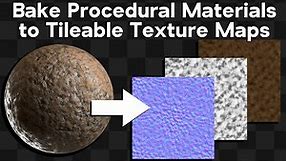 Bake Procedural Materials to Tileable Texture Maps (Blender & Gimp Tutorial)