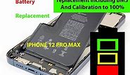 IPhone 12 Pro Max battery replacement full process #iphone12promax battery calibration #therightway