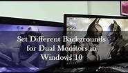 Easily Get Different Backgrounds On Windows 10 Dual Monitor Setup | Guiding Tech