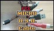 5 Easy Steps to fix usb cable