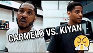 MELO PULLED UP AND PLAYED 1s 👿