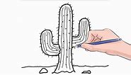 How to Draw a Cactus Easy Step by Step
