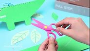 LOVESTOWN Kids Scissors, 10PCS Plastic Safety Scissors Preschool Training Scissors for Toddlers DIY Crafts Paper Cut Multi