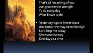 One day at a time (lyrics)