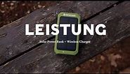 Leistung - 20K mAh Power Bank with Wireless Charging and Solar Panel
