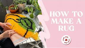 How to Latch Hook for Beginners (Making a Latch Hook Rug)