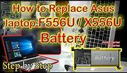 Asus F556 X556 Battery replacement