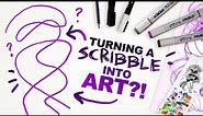IS IT POSSIBLE?! | Turning a Scribble into an Illustration | Scribble Challenge