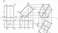 Projection of Solids 1st problem Engineering Graphics, projection of solids engineering drawing