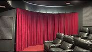 S&K - Home Theater Blackout Curtain - Curved Track System.