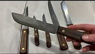 Old Hickory 5 Piece Kitchen Knife Set Unboxing (Blooper at end!)