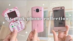Pink phones over 10 years | My cute / kawaii phone collection 🌸📲💞