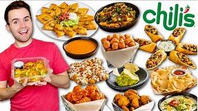 Trying Chili's ENTIRE APPETIZERS MENU! Every Single Item!