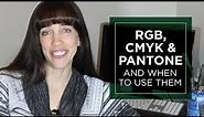 RGB, CMYK, and Pantone (PMS) colors and when to use them