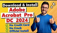 How to Download and Install Adobe Acrobat Pro DC in 2024 Full Version Trial without Credit Card