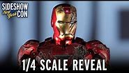 Hot Toys Iron Man 2 Mark VI 1/4 Scale Figure Reveal | Sideshow New York Con 2022