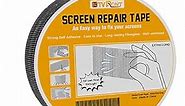 Screen Repair Tape - 20ft x 2in Door Window Screen Patch Repair Kit, Fiberglass Covering Mesh Repair Tape Strong Adhesiv Seal for Repair Holes Tears (Silver-Gray)