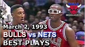 March 2, 1993 Bulls vs Nets HD highlights