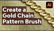 Draw a Gold Chain by Making Your Own Illustrator Pattern Brush