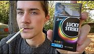 Smoking a Lucky Strike Click & Mix Flavored Cigarette - Review