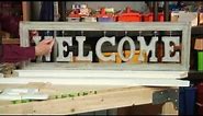 How to make a hanging welcome sign