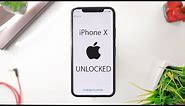 How to Unlock iPhone X ANY Carrier / Country at&t verizon rogers and such
