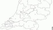 Netherlands map coloring page printable game