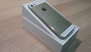 فتح علبة ونظرة سريعة للايفون 5 اس الذهبي - iPhone 5S GOLD unboxing