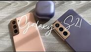 Samsung Galaxy S21 Phantom Pink & Phantom Violet + Galaxy Buds Pro Unboxing