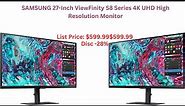 SAMSUNG 27-Inch ViewFinity S8 Series 4K UHD High Resolution Monitor