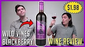 OUR CHEAPEST WINE YET? | Wild Vines Blackberry Merlot - Honest Review