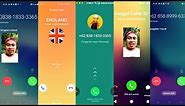 OPPO RENO7 VS SAMSUNG VS REDMI 3S Whatsapp VS OPPO A12 VS REALME incoming calls