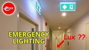 EMERGENCY LIGHTING - What Lux levels are required? - Escape routes, open area & high risk areas