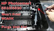 HP Photosmart 5510/5520 Won't Print Black • Purge Unit Repair & Printer Refurbish