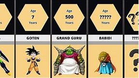 All Dragon Ball Z Characters Age | Comparison