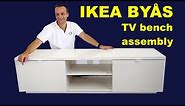 IKEA BYÅS TV bench assembly