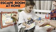 Escape Room Birthday Party | Escape Room for Kids at Home | Printable Escape Room Kit