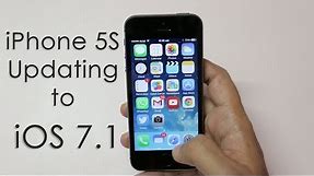 Updating iPhone 5S to iOS 7.1