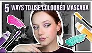 5 Ways to Use Coloured Mascara! | Easy Make-Up Tips