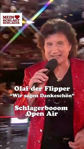 Olaf der Flipper bei dem Schlagerbooom Open Air mit seinem Hit "Dankeschön" 😍